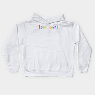 love wins Kids Hoodie